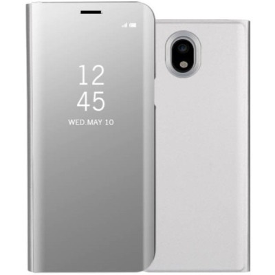 Samsung Galaxy J5 2017 (J530) plastikinis atverčiamas sidabrinis dėklas / Priedai.lt