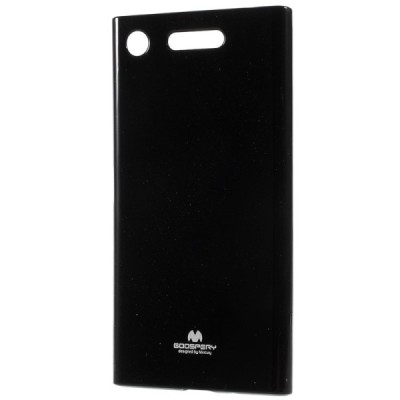 Sony Xperia XZ1 Mercury melns cieta silikona (TPU) apvalks / vacins.lv