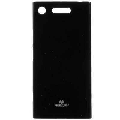 Sony Xperia XZ1 Mercury melns cieta silikona (TPU) apvalks / vacins.lv