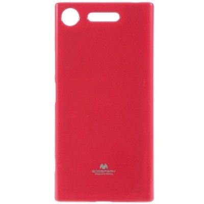 Sony Xperia XZ1 Mercury tamsiai rožinis kieto silikono TPU dėklas - nugarėlė / Priedai.lt