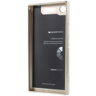 Sony Xperia XZ1 Mercury zelta cieta silikona (TPU) apvalks / vacins.lv