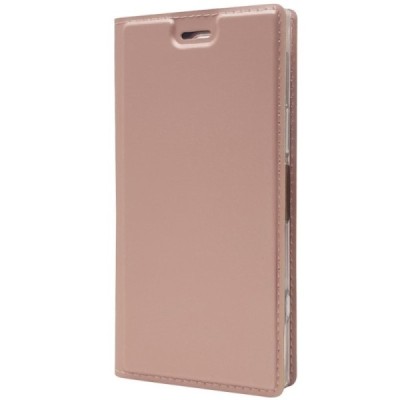 Sony Xperia XZ1 Compact „Dux Ducis“ Skin sērijas rozs ādas atvērams maciņš / Vacins.lv