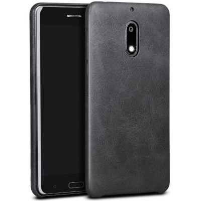 „X-Level“ Vintage Classic Nokia 6 melns ādas apvalks / Vacins.lv