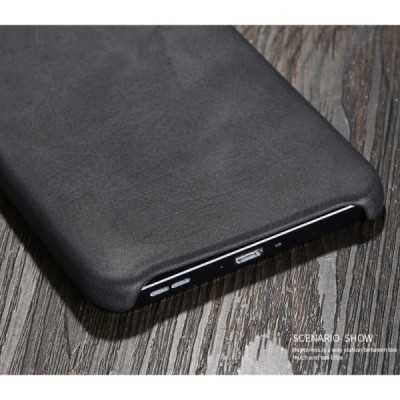 „X-Level“ Vintage Classic serijos Nokia 6 juodas odinis dėklas - nugarėlė / Priedai.lt