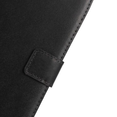 Nokia 6 atvēramais ādas melns Casual maciņš (maks) / Vacins.lv