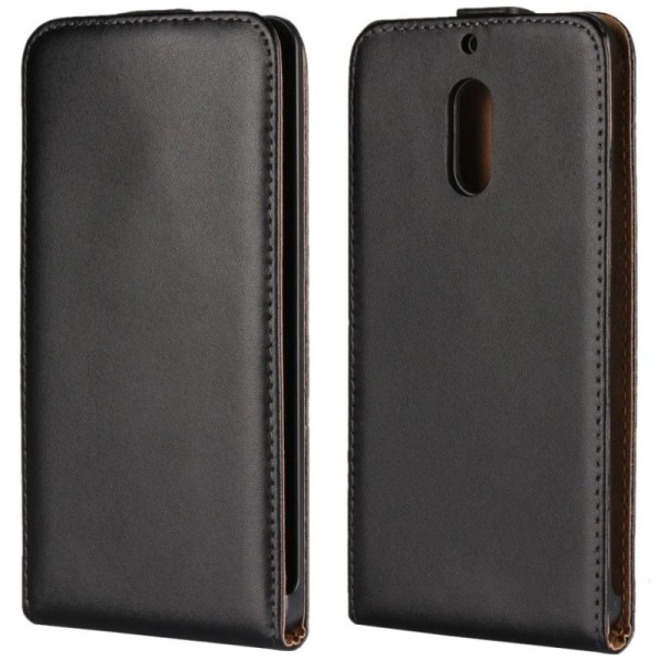 Klasisks atvēramais maciņš - melns (Nokia 6)