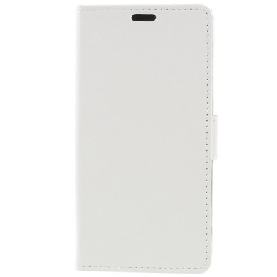 Sony Xperia XZ1 atverčiamas baltas odinis dėklas, knygutė - piniginė / Priedai.lt