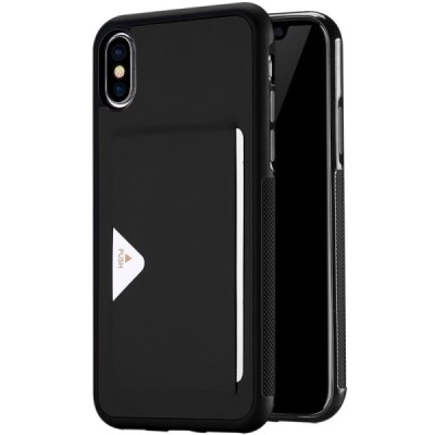 „Dux Ducis“ Pocard Apple iPhone X (iPhone Xs) juodas kieto silikono dėklas / Priedai.lt