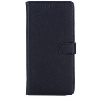 Sony Xperia XZ1 atvēramais ādas melns retro maciņš (maks) / Vacins.lv