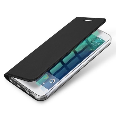 Google Pixel XL „Dux Ducis“ Skin sērijas melns ādas atvērams maciņš / Vacins.lv