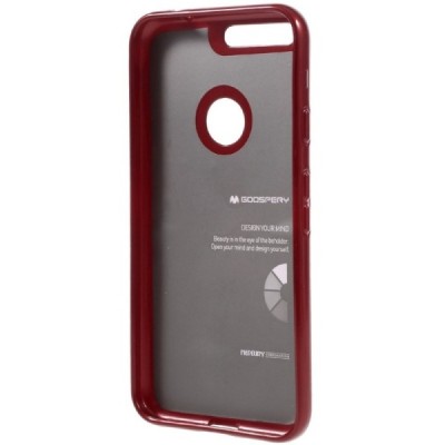 Google Pixel XL Mercury sarkans cieta silikona (TPU) apvalks / vacins.lv