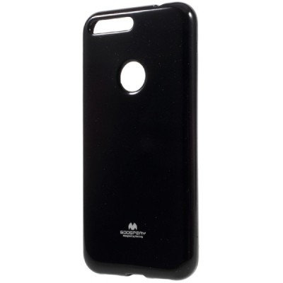 Google Pixel XL Mercury melns cieta silikona (TPU) apvalks / vacins.lv