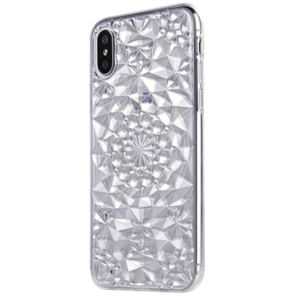„SULADA“ Diamond kieto silikono (TPU) dėklas - skaidrus (iPhone X / Xs)