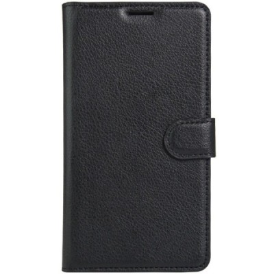 Google Pixel XL atvēramais melns ādas Litchi maciņš (maks) / Vacins.lv