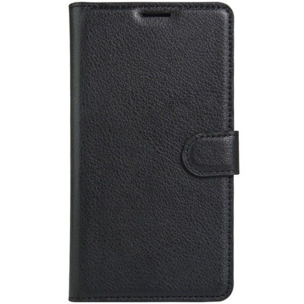 „Litchi“ atvēramais maciņš - melns (Pixel XL)