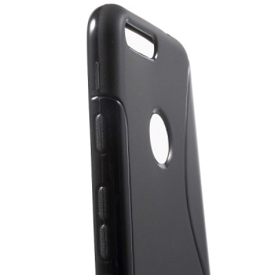 Google Pixel XL kieto silikono TPU juodas dėklas - nugarėlė / Priedai.lt