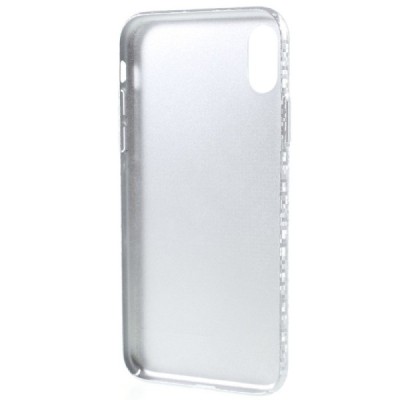 Apple iPhone X (iPhone Xs) Disco plastmasas sudrabs apvalks / vacins.lv