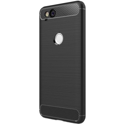Google Pixel 2 „Carbon“ cieta silikona (TPU) melns apvalks / vacins.lv
