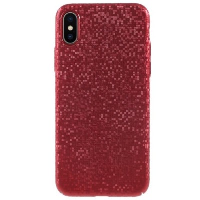 Apple iPhone X (iPhone Xs) Disco plastmasas sarkans apvalks / vacins.lv