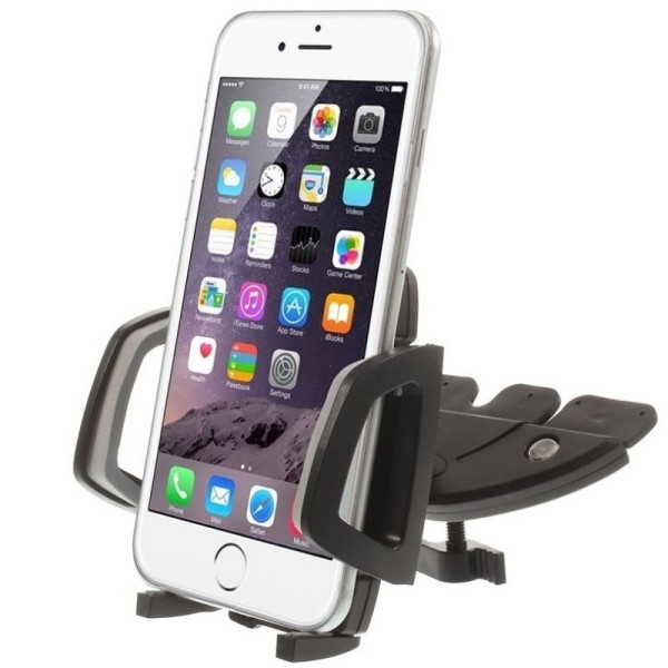 „CD Slot“ universāls autoturētājs - melns