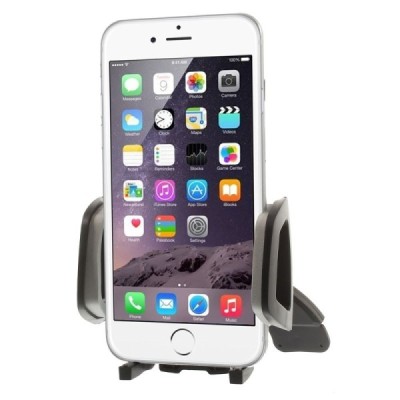 „CD Slot“ universāls autoturētājs - melns / Vacins.lv