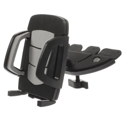 „CD Slot“ universāls autoturētājs - melns / Vacins.lv