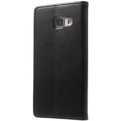 Mercury Blue Moon Samsung Galaxy A5 (2016) A510 atvērams melns ādas maciņš / Vacins.lv
