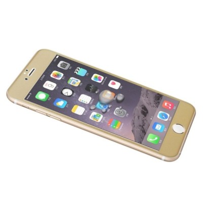 Apple iPhone 6 un Apple iPhone 6S 3D Rewan Tempered Glass zelta ekrāna aizsargstikls / Vacins.lv