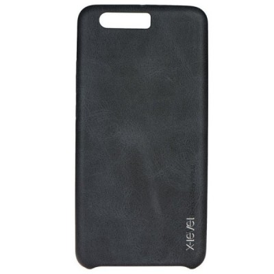 „X-Level“ Vintage Classic serijos Huawei P10 juodas odinis dėklas - nugarėlė / Priedai.lt