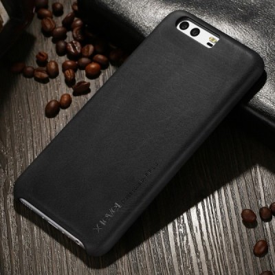 „X-Level“ Vintage Classic serijos Huawei P10 juodas odinis dėklas - nugarėlė / Priedai.lt