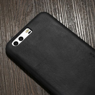 „X-Level“ Vintage Classic serijos Huawei P10 juodas odinis dėklas - nugarėlė / Priedai.lt