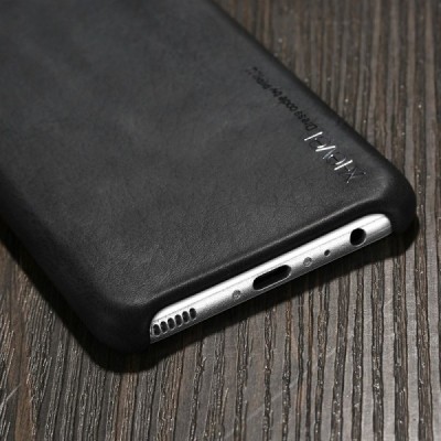 „X-Level“ Vintage Classic serijos Huawei P10 juodas odinis dėklas - nugarėlė / Priedai.lt