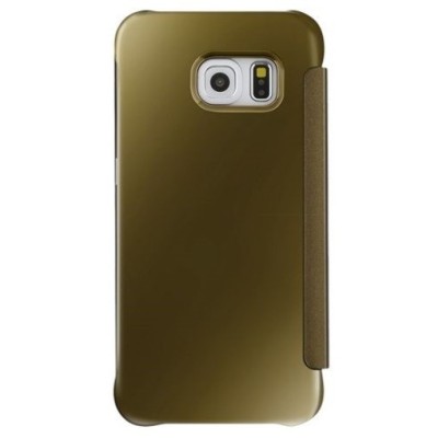 Samsung Galaxy S6 (G920) plastikinis atverčiamas auksinis dėklas / Priedai.lt