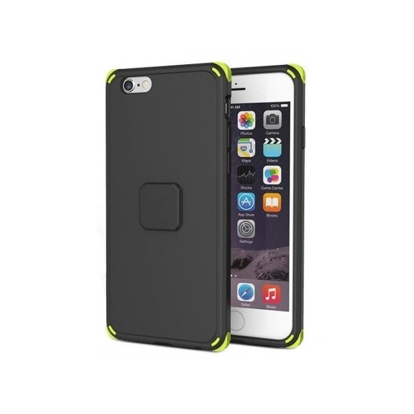 „Rock“ Moc sustiprintos apsaugos dėklas - juodas (iPhone 6 Plus / 6S Plus)