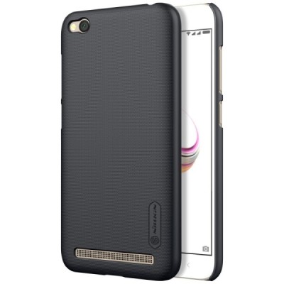 Xiaomi Redmi 5A Nillkin Frosted Shield melns plastmasas apvalks / vacins.lv