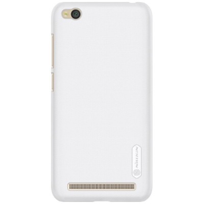 Xiaomi Redmi 5A Nillkin Frosted Shield balts plastmasas apvalks + ekrāna aizsargplēve / Vacins.lv