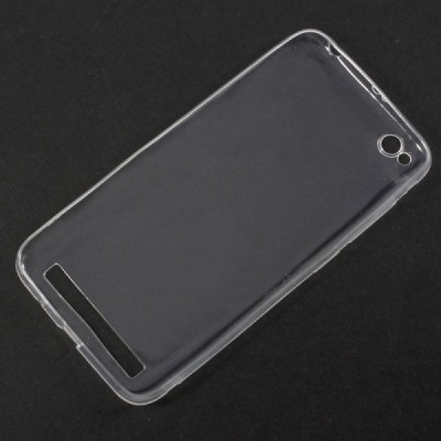 Xiaomi Redmi 5A dzidrs (caurspīdīgs) cieta silikona TPU pasaulē planākais pelēks apvalks / Vacins.lv