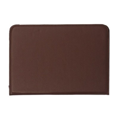 Atverčiamas rudas odinis Samsung Galaxy Note 10.1 N8000 (N8010) dėklas (dėkliukas), sukiojamas 360° / Priedai.lt