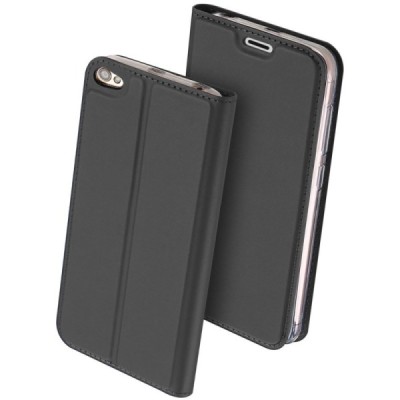 Xiaomi Redmi Note 5A (Y1) „Dux Ducis“ Skin sērijas melns ādas atvērams maciņš / Vacins.lv