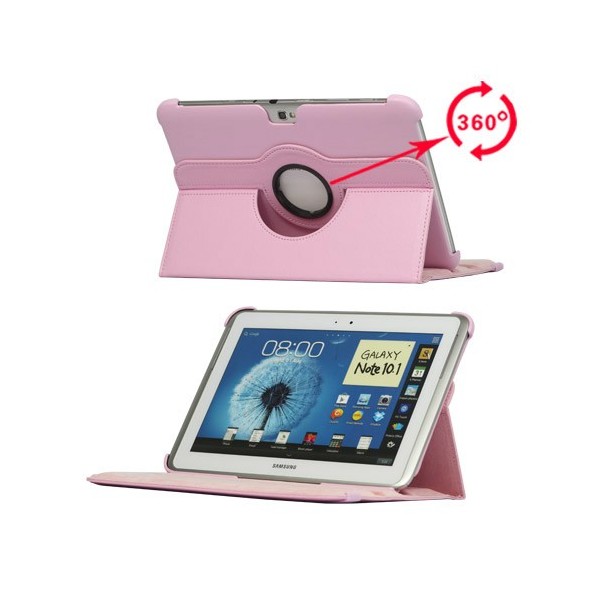 Klasiskais 360° atvēramais futrālis - rozs (Note 10.1)