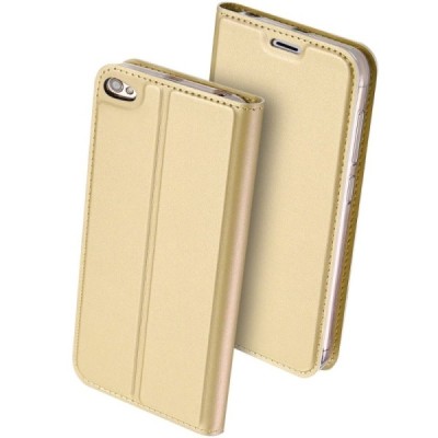 Xiaomi Redmi Note 5A (Y1) „Dux Ducis“ Skin sērijas zelta ādas atvērams maciņš / Vacins.lv