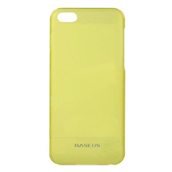 „Baseus“ plastikinis dėklas - geltonas + apsauginė ekrano plėvelė (iPhone 5C)