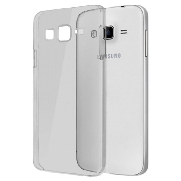 Planākais TPU dzidrs apvalks - pelēks (Galaxy E7)