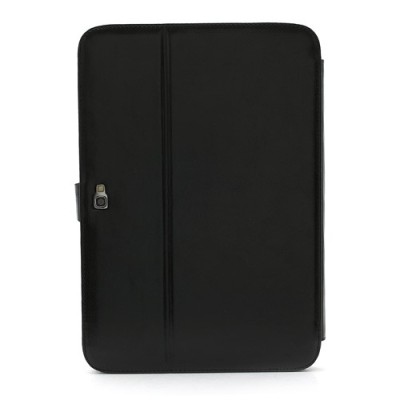 Atverčiamas juodas odinis Samsung Galaxy Note 10.1 N8000 (N8010) dėklas (dėkliukas) - piniginė / Priedai.lt