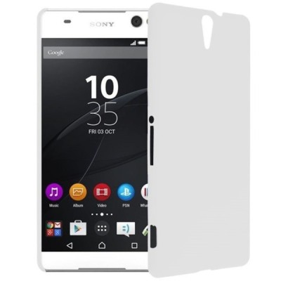 Sony Xperia C5 Ultra cieta silikona (TPU) balts apvalks / vacins.lv