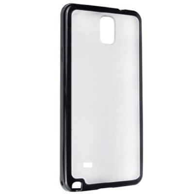 Dzidrs, melns cieta silikona un plastmasas Samsung Galaxy Note 4 (N910) bamperis, apvalks / vacins.lv