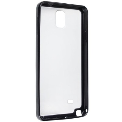 Dzidrs, melns cieta silikona un plastmasas Samsung Galaxy Note 4 (N910) bamperis, apvalks / vacins.lv