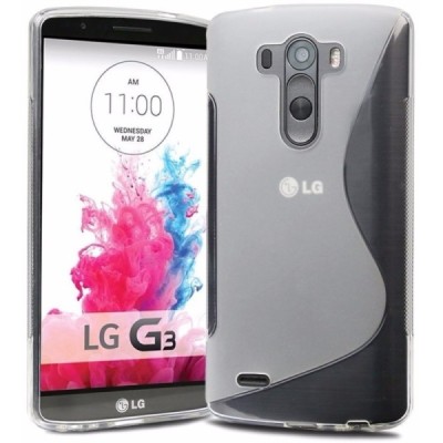 LG G3 D855 (D850, D851) „S-Line“ kieto silikono skaidrus TPU dėklas - nugarėlė / Priedai.lt