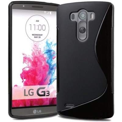 LG G3 D855 (D850, D851) „S-Line“ cieta silikona melns (TPU) apvalks / vacins.lv