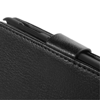 Nokia Lumia 625 atvēramais ādas melns maciņš (maks) / Vacins.lv